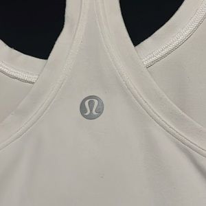 White LuLu Lemon align raceback tank